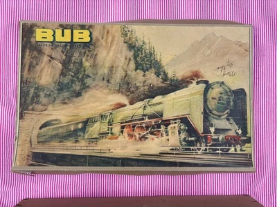 Juego de tren de cuerda de hojalata mecánico vintage y raro KARL BUB con caja  Foto 1 de 4