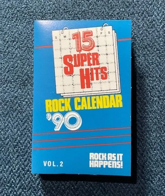 15 Super Hits Rock Calendar’90 Cassette Tape - Image 1 of 4