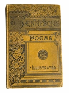 Antique Alfred Tennyson's Poems Poetical Works Illustrated • 1892 • Oversize HC - Picture 1 of 12