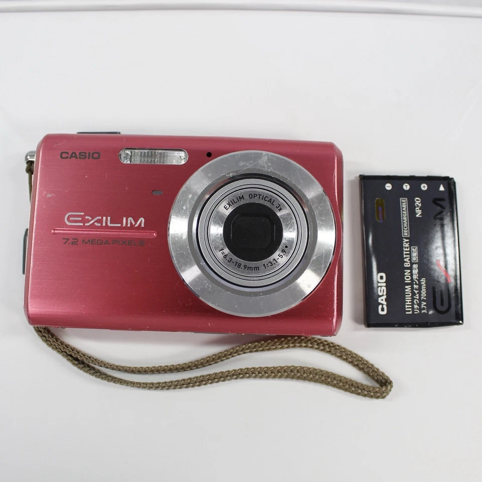 Casio EXILIM EX-Z75 7.2 Megapixel PINK Digital Camera With Battery Not Tested - Image 1 of 4
