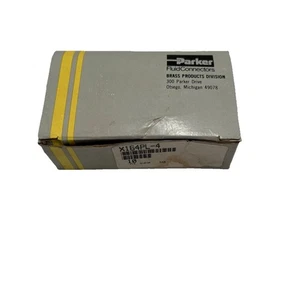 10- Parker X164PL-4 Prestolok Push to Connect Tee Fitting 1/4" Brass Fluid  New - Picture 1 of 7