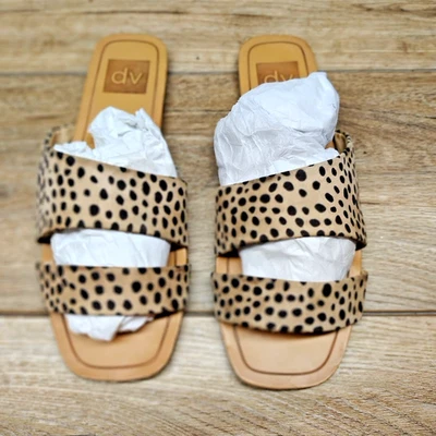Dolce Vita Slip On Slides Sandals Women's Shoes Size 6 Open Toe Cheetah - Image 1 of 4