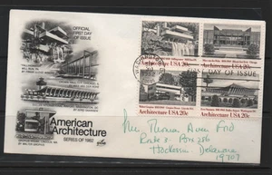 U.S.  1982 Architecture First Day cover FDC Scott# 2022A (2019-2022) - Picture 1 of 1