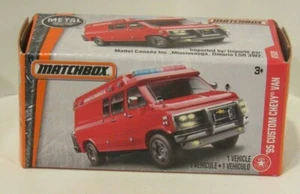 Furgoneta Chevy Matchbox 2017 Power Grabs '95 personalizada roja #87/125 - Imagen 1 de 1