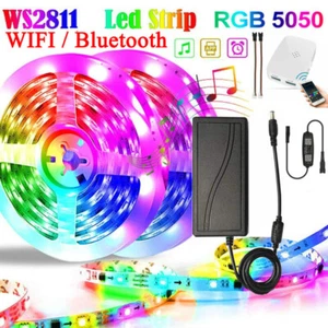 RGB IC SMD 5050 WS2811 barra cinta direccionable WIFI BT LED tira IP67 - Imagen 1 de 16