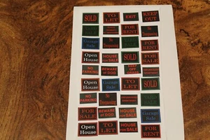 DOLLS HOUSE MINIATURE - MIXED LOT OF PROJECT SIGNS - Picture 1 of 1