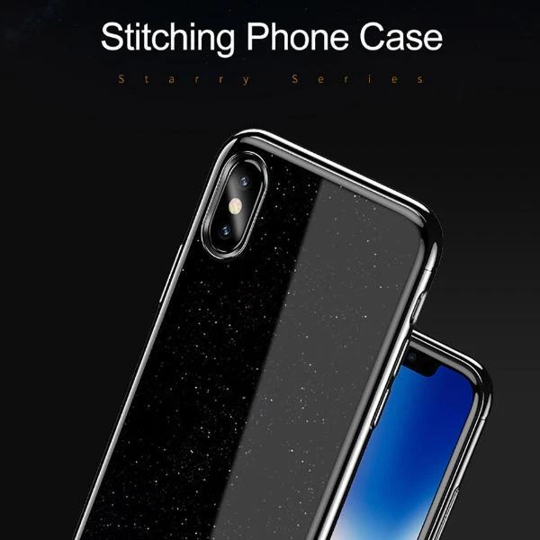 Funda Trasera USAMS Starry Series Lujo PC Moda Estrella para iPhone X Foto 1 de 1