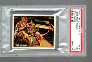 Freedom's War Card # 130 TOPPS (1950-1) - PSA 7 - TAN BACK - Picture 1 of 2