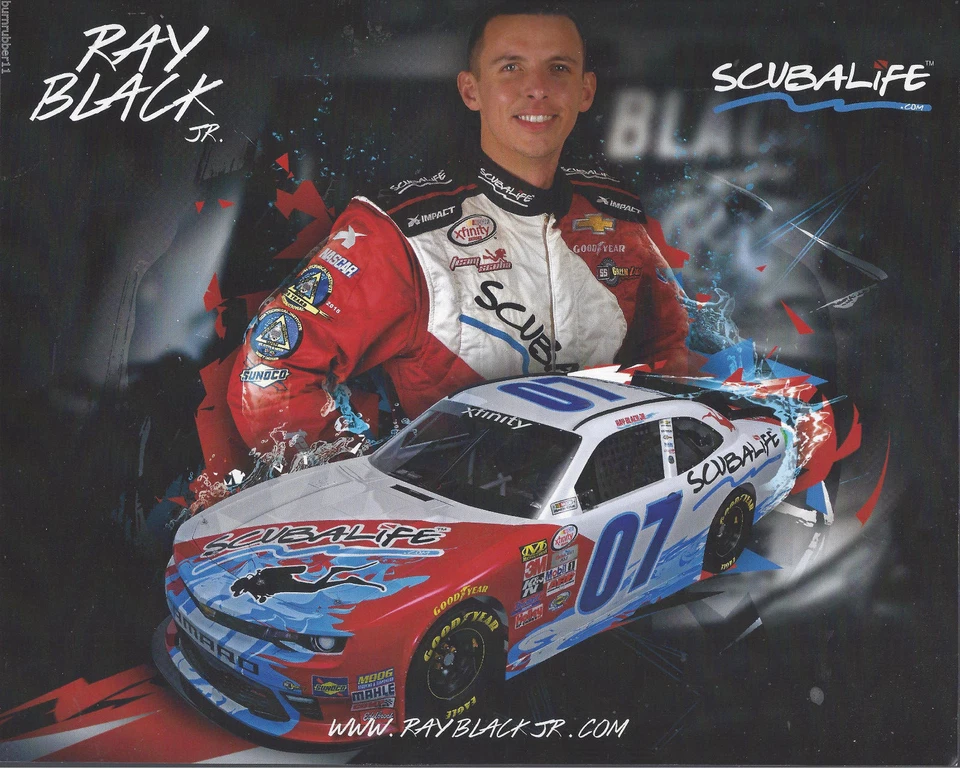 Tarjeta postal 2016 Ray Black Jr "Scuba Life" #07 serie NASCAR XFINITY Foto 1 de 1