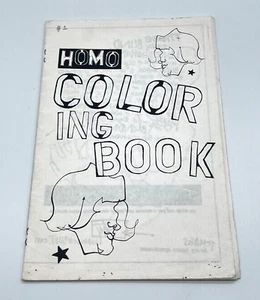 HOMO COLORING BOOK / RARE ZINE GAY LGTBQ CIRCA 1991 - KATY MAEHL - Imagen 1 de 3