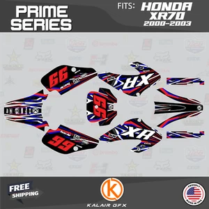 Graphics Kit for Honda XR70 (2001-2003) XR 70 Prime Series - Red Blue - Picture 1 of 6