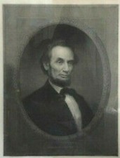 William E Marshall's Portrait of Abraham Lincoln lithograph 1866