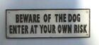 Beware Dog Large Cast Iron Sign Plaque Shop Home Office Fence Garage Yard