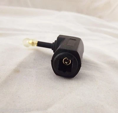 1x Toslink Digital Optical Female to 3.5mm Mini Male Plug 90°Angle Audio Adapter - Image 1 of 4