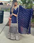 Pakistani Indian designer Sharara Suit Plazzo  eid collection festive wear