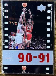 Michael Jordan 1998 Upper Deck Timeframe 90-91 11-1 Record in February Card# 49 - Bild 1 von 2