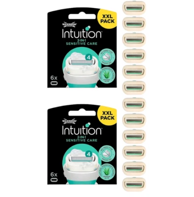 12 Wilkinson Intuition Sensitive Care Rasierklingen für Damen NEU OVP