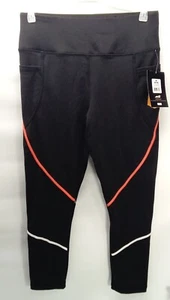 FASHION CAPRI * SIDE POCKETS * SPANDEX COMFORT STRETCH * BLACK NEW - Picture 1 of 6