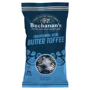 Buchanan's Traditional Real Butter Toffee Bag 140g - 12 x 140g Bags