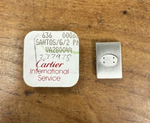 Genuine Used Cartier Santos G/2 PM 12mm Stainless Folding Clasp Top # VA280044 - Picture 1 of 4