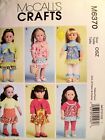 18 inch Doll Clothes Pattern McCall's #M6370 NEW 6 full outfits UNCUT