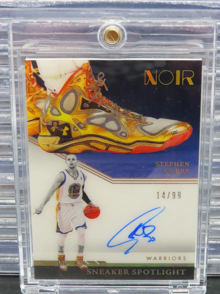 2021-22 Noir Stephen Curry Sneaker Spotlight Signatures Auto #14/99 Warriors