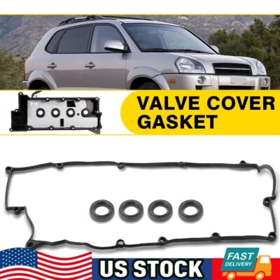 Valve Cover Gasket For 03-10 Hyundai Elantra 04-09 Kia Spectra 2.0 L4 1975CC GAS - Image 1 of 4