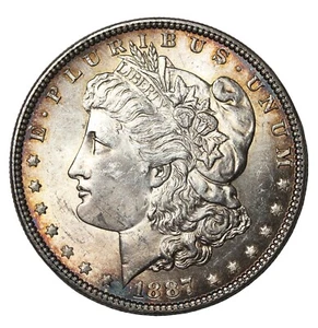 1887-P Morgan Silver One Dollar $1 Philadelphia United States Coin - Picture 1 of 2