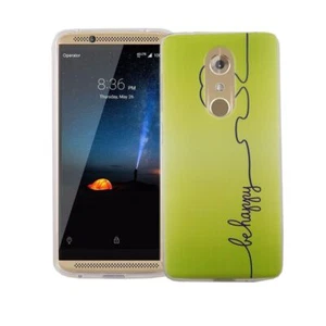 Etui na telefon komórkowy do ZTE Axon 7 Mini Be Happy Zielone Pokrowiec Cover Motyw Slim TPU Case - Zdjęcie 1 z 3