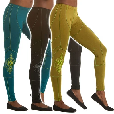 Leggings Hoja Pixie con Overlock, Leggings Cyber Psy Trance, Ropa Festival Foto 1 de 4