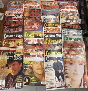 Job Lot Of 46 Country Music Magazine From The 90s - Picture 1 of 24