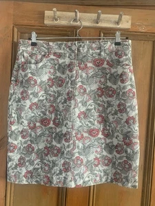 Spirit At M&Co Size 16 Stone Mix Floral Stretch Skirt, Length 22in - Picture 1 of 4