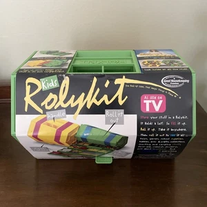 New The Kids Rolykit Roll-Up Storage Case Green Model S-11! Hobbies Toys Beads - Picture 1 of 9