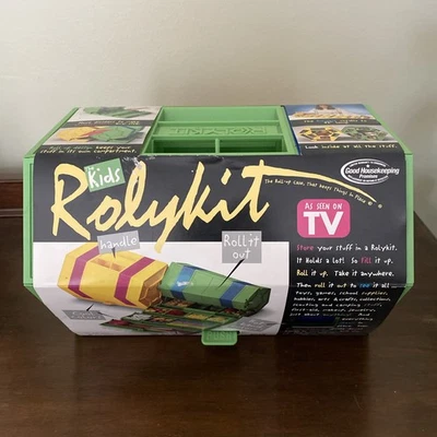 New The Kids Rolykit Roll-Up Storage Case Green Model S-11! Hobbies Toys Beads - Image 1 of 4