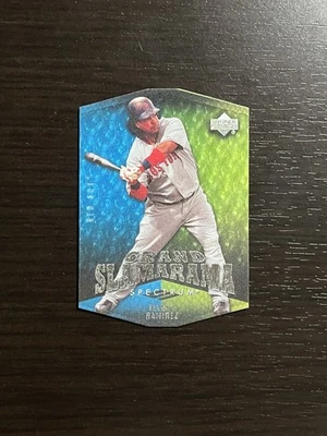 MANNY RAMIREZ 2007 Upper Deck Spectrum GRAND SLAMARAMA Die-Cut Card #GS-MR Rare! - Image 1 of 2