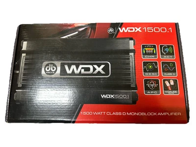 DB Drive WDX1500.1 1 Ohm Compact Mono Block Class-D 1500W RMS Amplifier New - Image 1 of 2