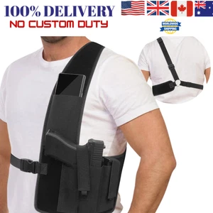 Universal Concealed Carry Shoulder Holster Adjustable Chest Pistol Gun Holder - Picture 1 of 5