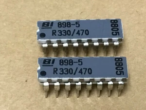 (2 PC) BECKMAN 898-5-R330/470 Rete a resistenze fisse a pellicola - Foto 1 di 2