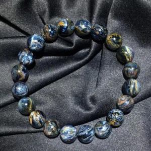 10 mm Natürlicher Pietersit Namibia Edelstein Rund Perlen Armband Südafrika - Bild 1 von 9