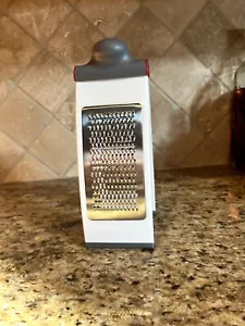 Good Cook Folding Grater with Knob Handle - 2 Sides (White, Gray, Red) - Picture 1 of 5