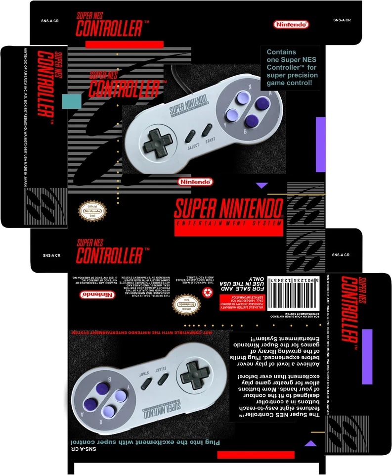 Super NES Controller Box  - Photoshop Art To Print - Image 1 of 4