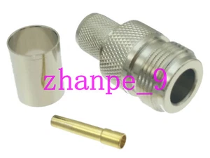 1 Stück Stecker N Buchse Klemme RG8 RG213 RG165 LMR400 7D-FB Kabel - Bild 1 von 5