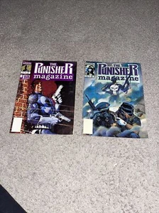 MARVEL THE PUNISHER MAGAZINE # 1 and 2 MID GRADE - Picture 1 of 20