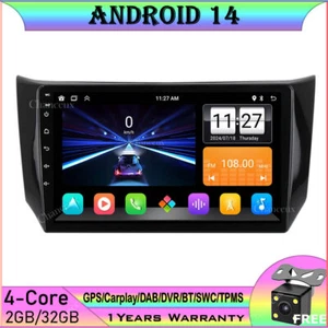 10"Android 14 Head Unit Radio Carplay GPS SAT Nav For Nissan Sylphy Sentra 12-18 - Picture 1 of 13