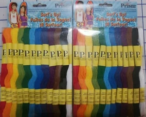 LOT OF 2 Prism 6-Strand Floss Pack 8.7yd 24/Pkg Surf's New A4 - Picture 1 of 3