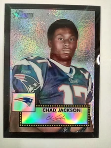 2006 Topps Heritage Chrome Black Refractor #THC57 Chad Jackson 32/52 RC Patriots - Picture 1 of 7