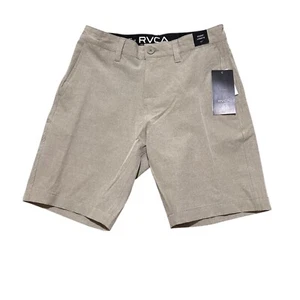 RVCA Big Boys Mens Size 28 Khaki Balance Hybrid Shorts 17” Boardshorts NWT - Picture 1 of 7