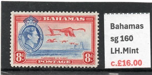 Bahamas GV1 1938 Pictorial set sg 160 HH.Mint - Picture 1 of 2