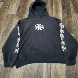 Vintage West Coast Choppers Hoodie schwarz weiß Größe Medium Jesse Who - Bild 1 von 24