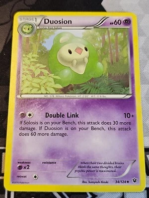 Duosion 34/124 Uncommon 2016 Pokemon TCG - Image 1 of 2